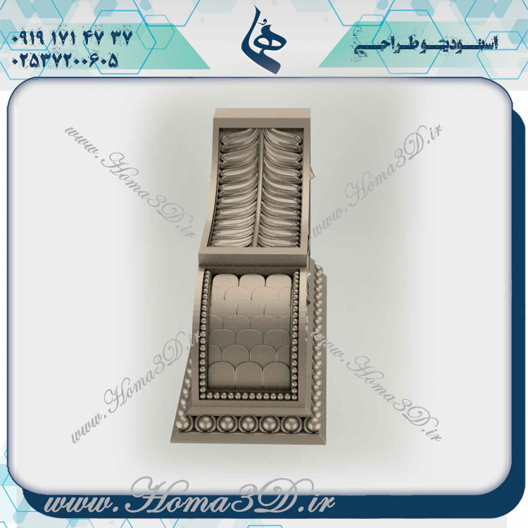 سرستون سهبعدی, آموزش طراحی سرستون, فایلهای CNC سرستون, خرید فایلهای 3D سرستون