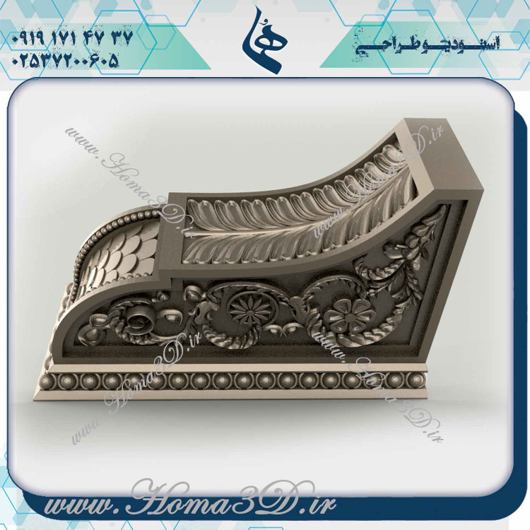 سرستون سهبعدی, آموزش طراحی سرستون, فایلهای CNC سرستون, خرید فایلهای 3D سرستون