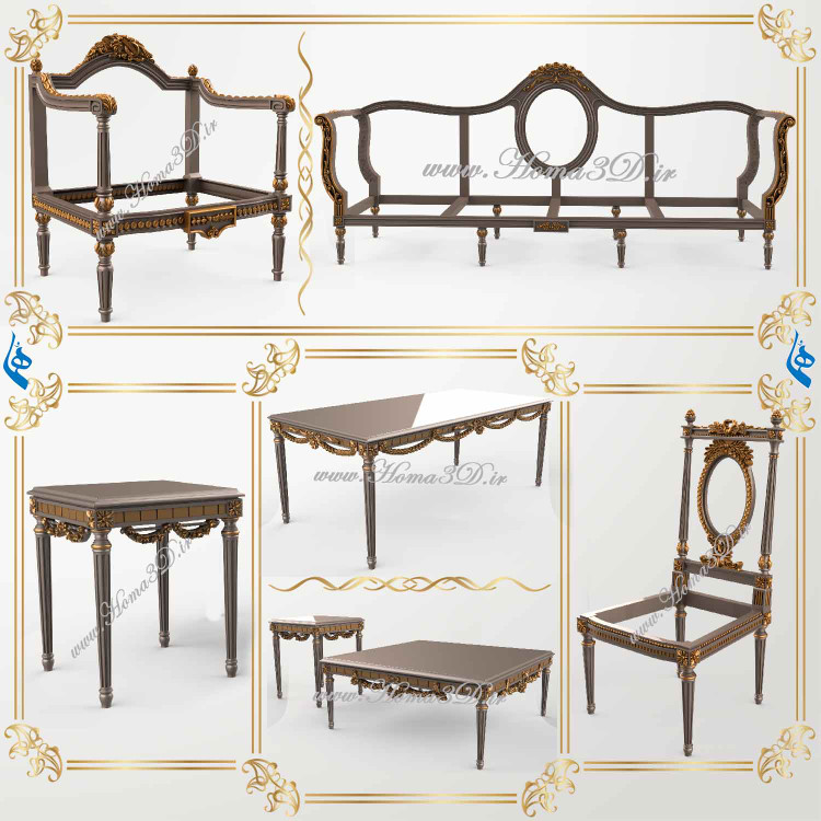 نجاری,سی ان سی,cnc,پروژه مبل,چوب راش,فایل مبل