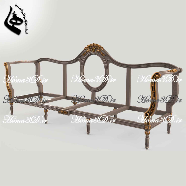 فایل طراحی 3بعدی اسکلت کاناپه و فایل CAD کاناپه | شروع تولید دقیق و بینقص