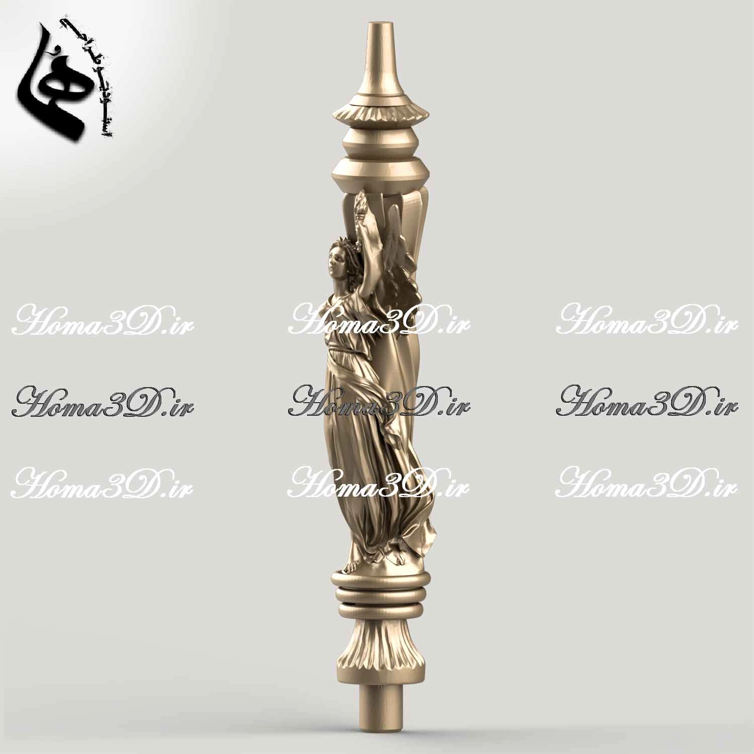قلیان با بدنه پیکرتراشی و مجسمهای,قلیان سهبعدی لاکچریقلیان پیکرتراشی شده,فایل STL قلیان