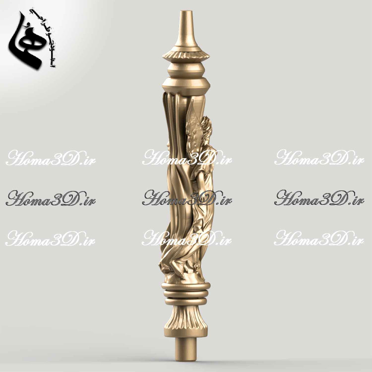 قلیان با بدنه پیکرتراشی و مجسمهای,قلیان سهبعدی لاکچریقلیان پیکرتراشی شده,فایل STL قلیان