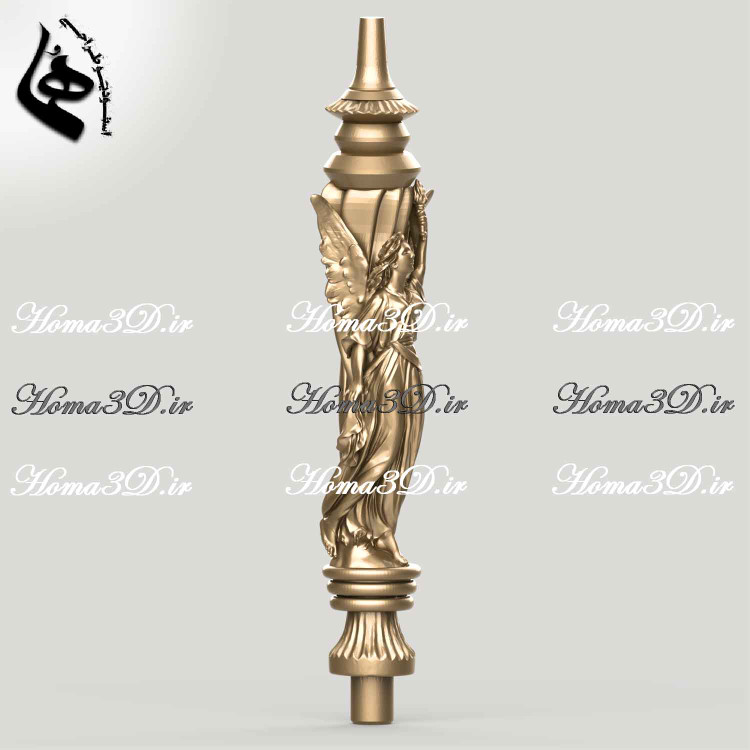 قلیان با بدنه پیکرتراشی و مجسمهای,قلیان سهبعدی لاکچریقلیان پیکرتراشی شده,فایل STL قلیان