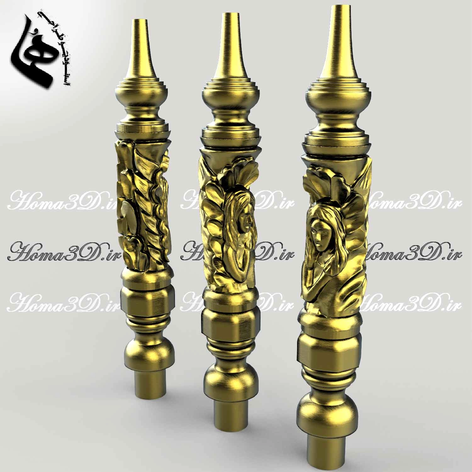 قیمت قلیون چوبی رخدار؛ ارزش هنر در دستان شما,فایل STL قلیان پیکرتراشی,تنه قلیون