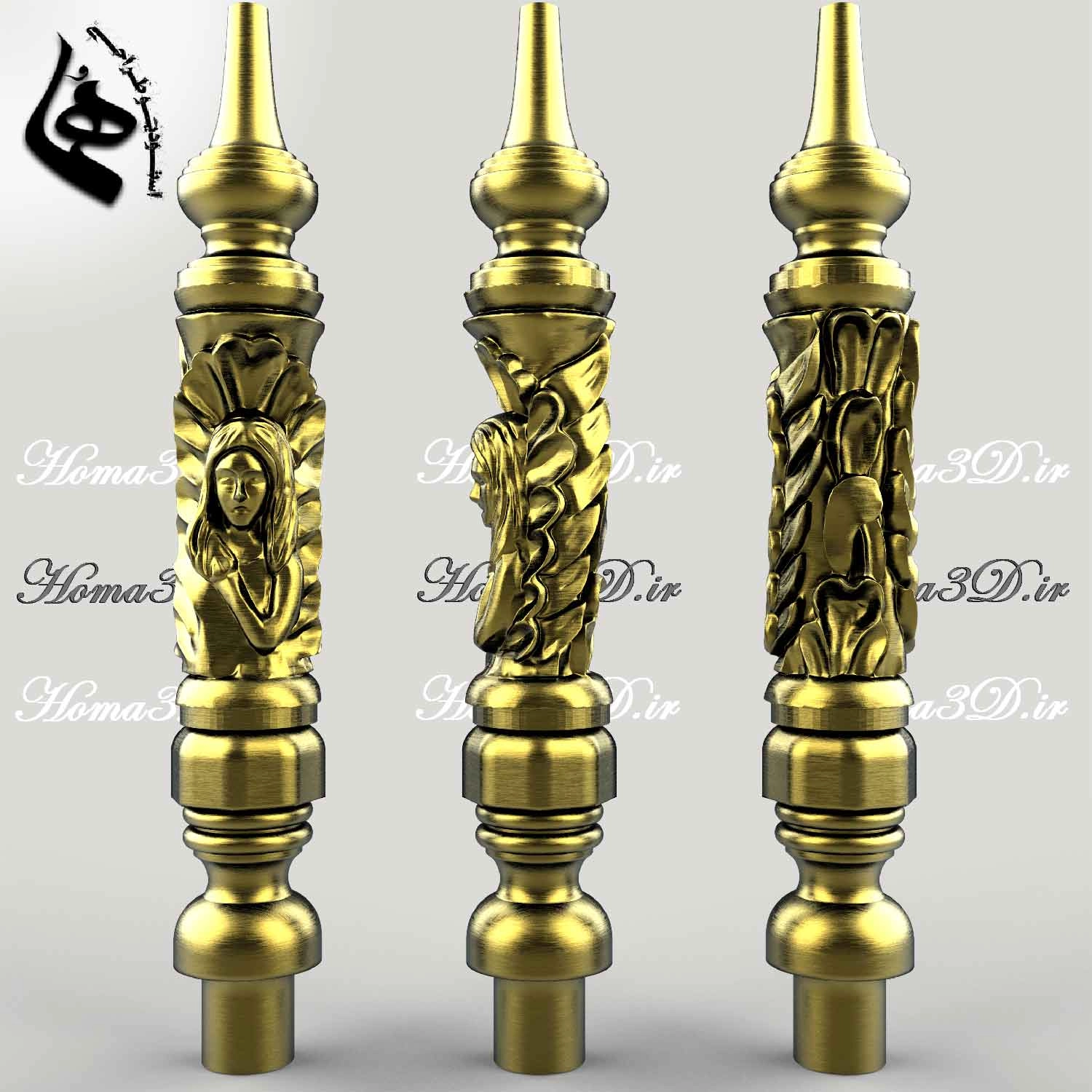 قیمت قلیون چوبی رخدار؛ ارزش هنر در دستان شما,فایل STL قلیان پیکرتراشی,تنه قلیون