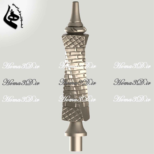 اسکن سهبعدی قلیون با طرح مهندسی و آجری,اسکن سهبعدی قلیون آجری,خرید فایل STL مهندسی