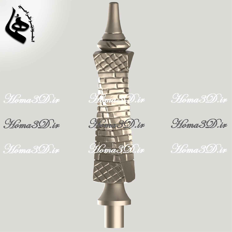 اسکن سهبعدی قلیون با طرح مهندسی و آجری,اسکن سهبعدی قلیون آجری,خرید فایل STL مهندسی