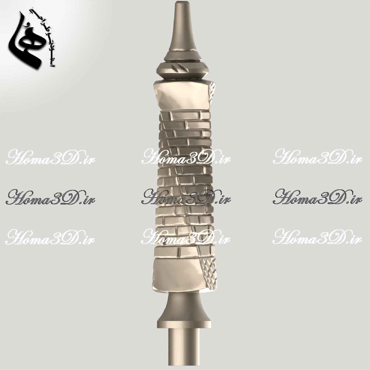 اسکن سهبعدی قلیون با طرح مهندسی و آجری,اسکن سهبعدی قلیون آجری,خرید فایل STL مهندسی