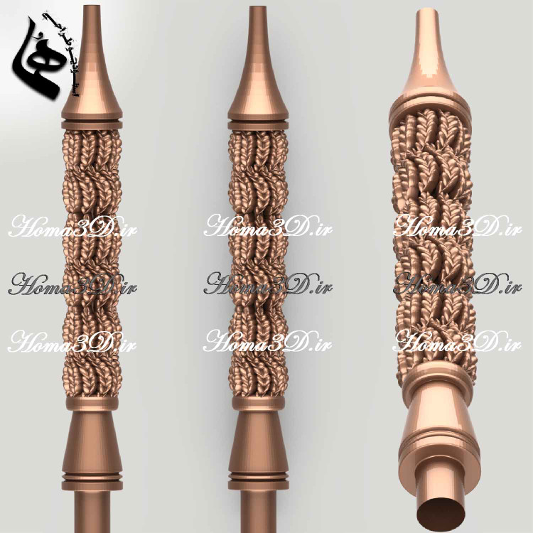 فروش فایل ۳D قلیون طنابی مخصوص CNC چوب