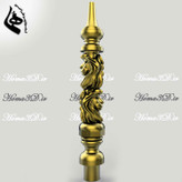 مدل قلیون با طراحی سهبعدی شیر – شکوه، قدرت، و هنر در یک محصول