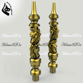 مدل قلیون با طراحی سهبعدی شیر – شکوه، قدرت، و هنر در یک محصول