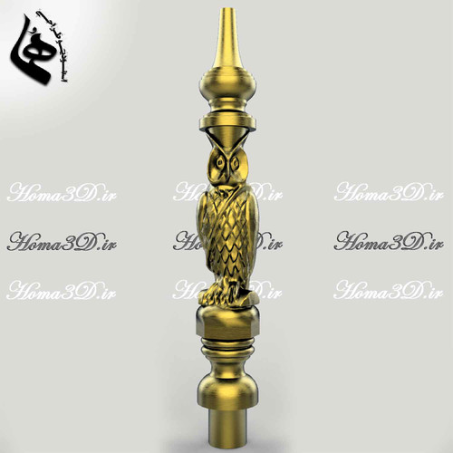 خرید اسکن ۳بعدی و فایل STL قلیون – مخصوص تولید با CNC چوب