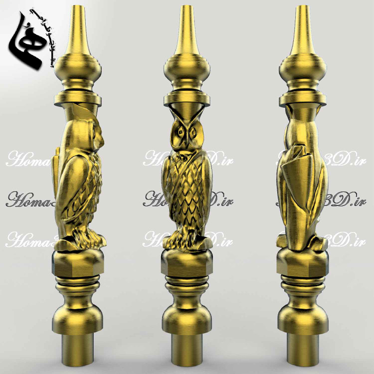 خرید اسکن ۳بعدی و فایل STL قلیون – مخصوص تولید با CNC چوب