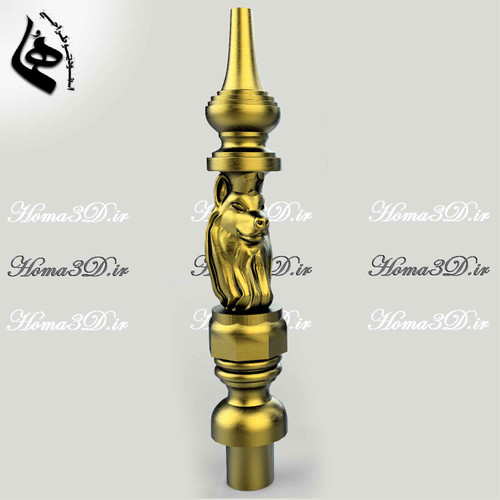 دانلود فایل قلیون 3D STL – مناسب برای CNC چوب، رزین و پرینت سهبعدی