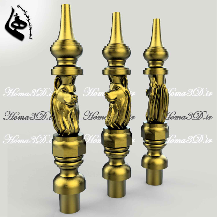 دانلود فایل قلیون 3D STL – مناسب برای CNC چوب، رزین و پرینت سهبعدی