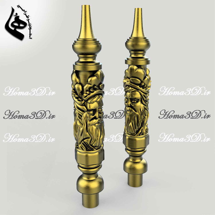 طراحی3بعدی قلیون,خرید مدل قلیان سهبعدی طرح درویش