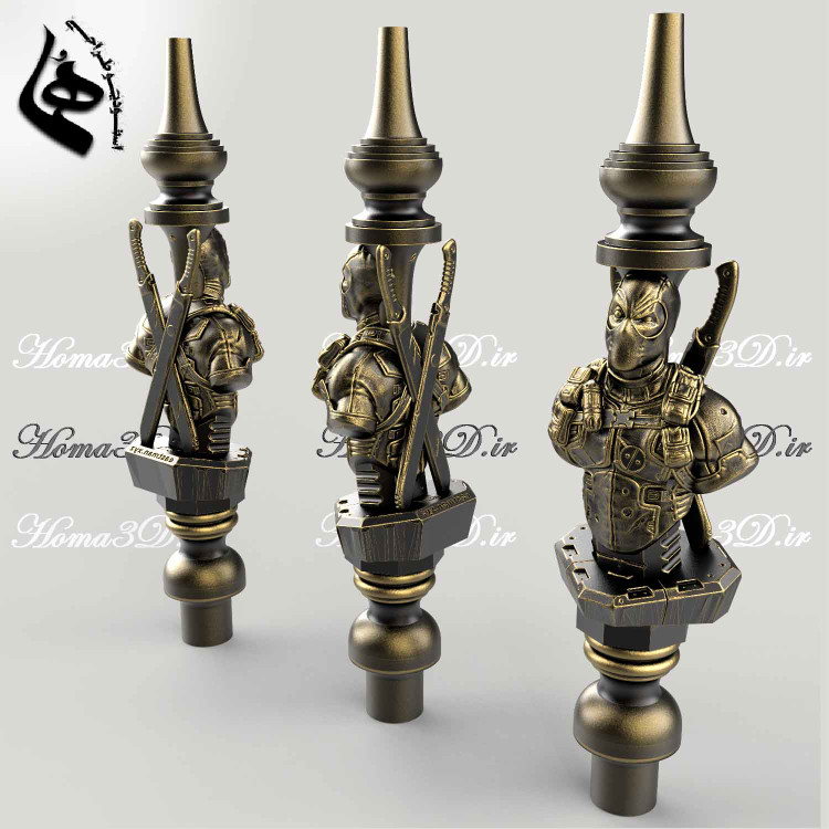 خرید مدل سهبعدی قلیون با طرح شخصیتهای انیمیشن,طراحی3بعدی قلیون