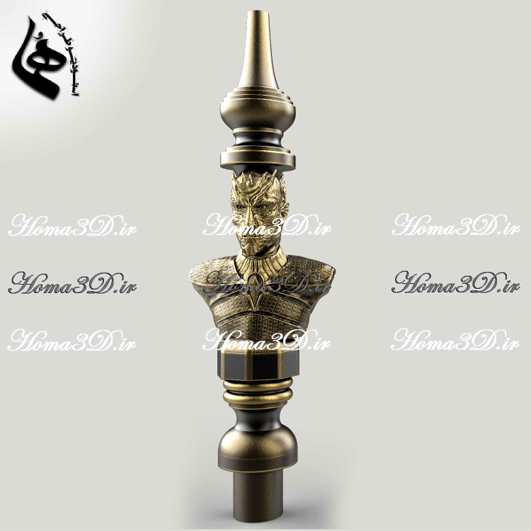 دستگاه ساخت تنه قلیان چوبی,طراحی3بعدی قلیون