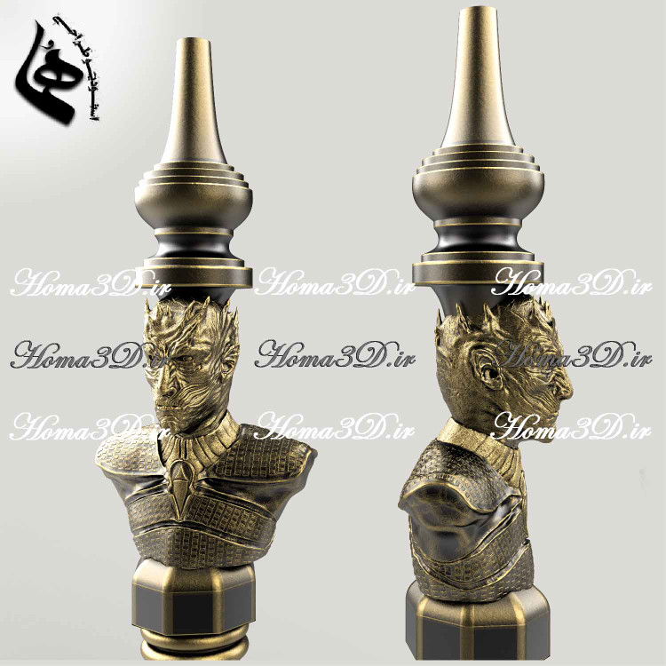 دستگاه ساخت تنه قلیان چوبی,طراحی3بعدی قلیون