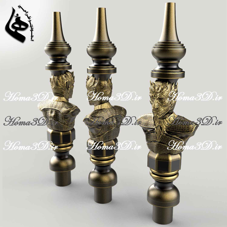 دستگاه ساخت تنه قلیان چوبی,طراحی3بعدی قلیون