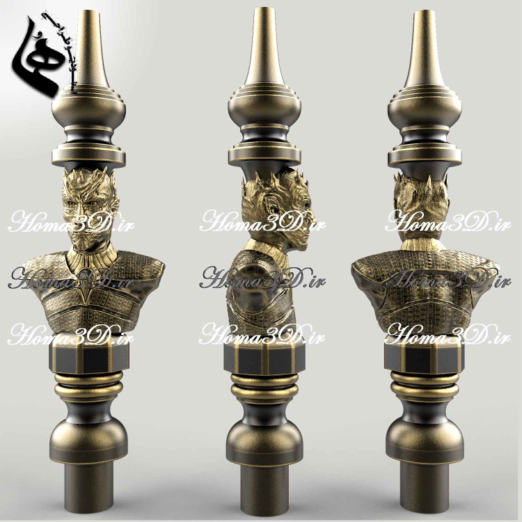 دستگاه ساخت تنه قلیان چوبی,طراحی3بعدی قلیون