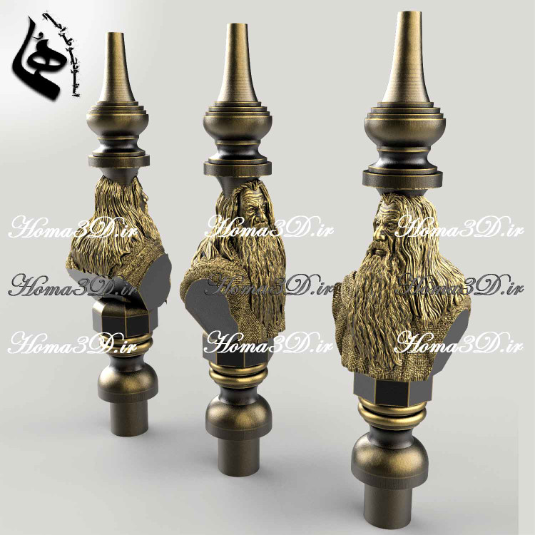 ساخت تنه قلیان با دستگاه CNC روتاری,طراحی3بعدی قلیون