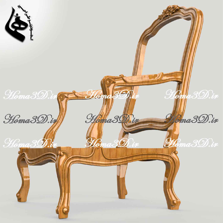 خرید فایل و اسکن سهبعدی مبل ابزاری فرانسوی طراحی3بعدی مبل