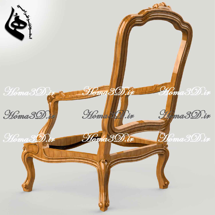 خرید فایل و اسکن سهبعدی مبل ابزاری فرانسوی طراحی3بعدی مبل