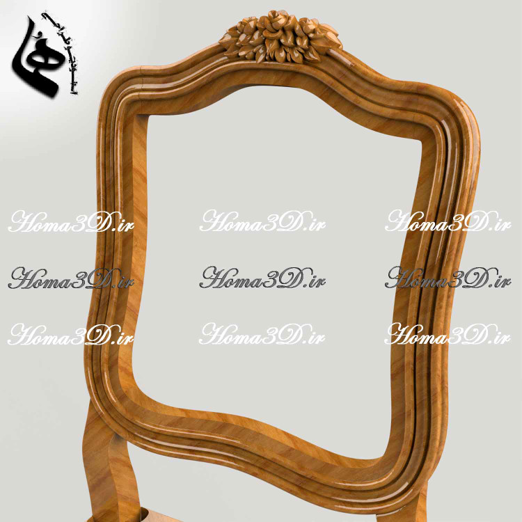 صندلی ابزاری فرانسوی کمچوب،طراحی3بعدی صندلی،فروش فایل STL مبلمان کلاسیک،دستگاه cnc