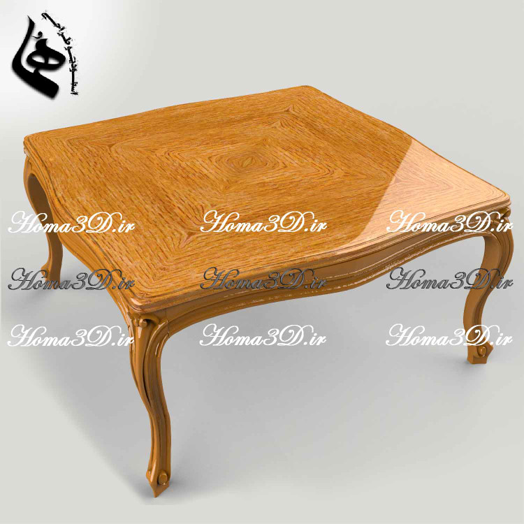 میزهای چوبی ابزاری ساده بدون منبت,طراحی3بعدی میزجلومبلی ,تولید سری کاری میز چوبی با CNC