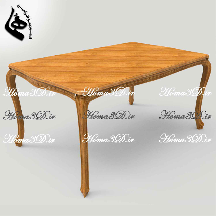 میز ناهارخوری ابزاری فرانسوی بدون منبت,طراحی3بعدی میزناهارخوری,دانلود فایل STL برای تولید