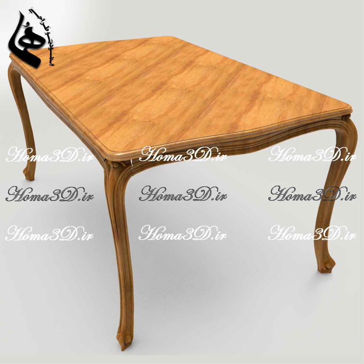 میز ناهارخوری ابزاری فرانسوی بدون منبت,طراحی3بعدی میزناهارخوری,دانلود فایل STL برای تولید