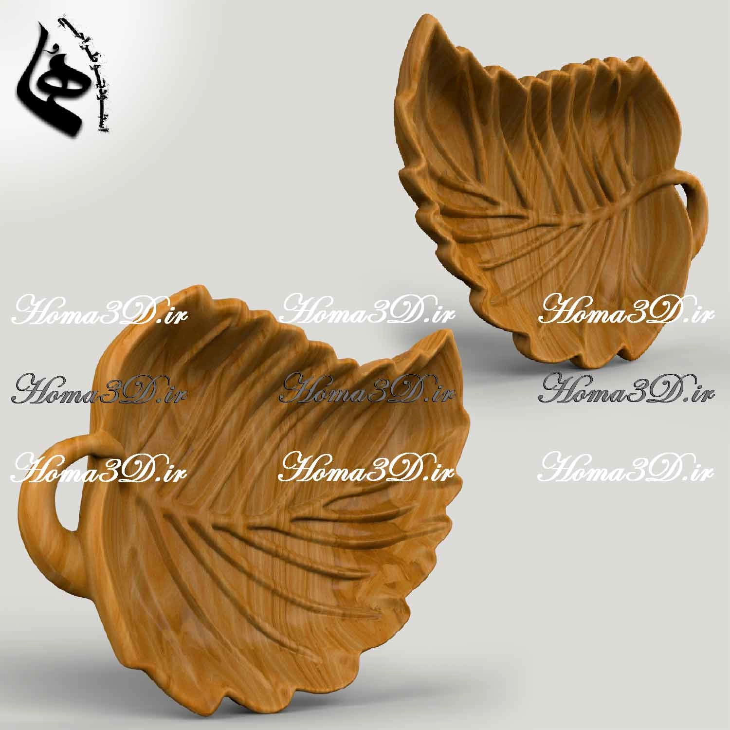 طراحی و تولید اردوخوری چوبی برگی با CNC – خاص، کاربردی، الهام‌گرفته از طبیعت