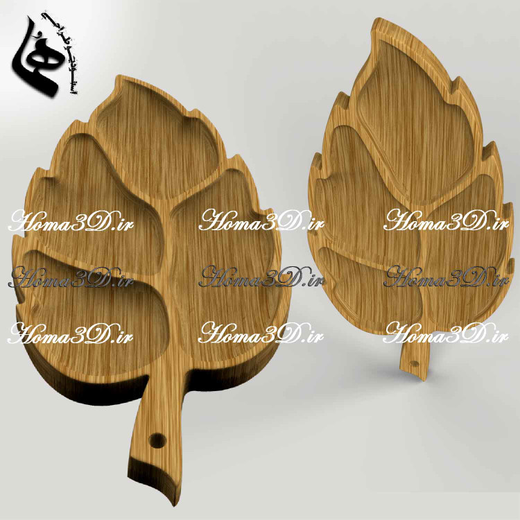 اردوخوری چوبی برگی | طراحی مهندسی و تولید صنعتی با CNC چوب