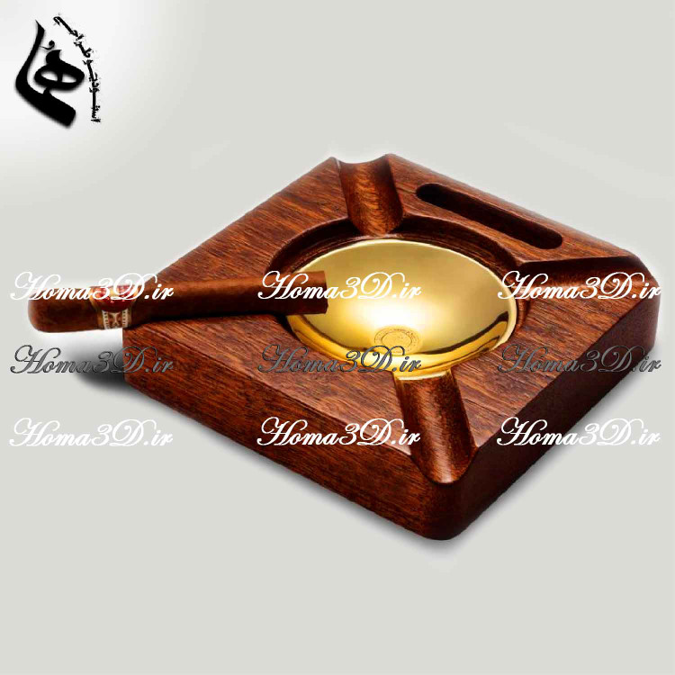 زیرسیگاری چوبی با طراحی مهندسی | لوکس، خاص، ساخته شده با CNC