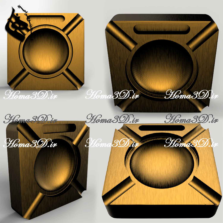 زیرسیگاری چوبی با طراحی مهندسی | لوکس، خاص، ساخته شده با CNC