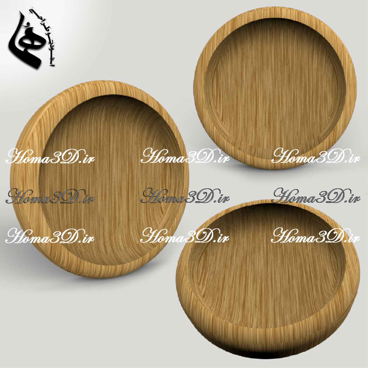 خرید مدل سهبعدی کاسه چوبی | طراحی مهندسی تا اجرای دقیق با CNC