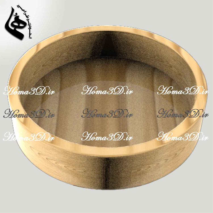 کاسه چوبی با دیواره بلند | طراحی سهبعدی خاص برای پذیرایی لوکس در منزل، کافه و رستوران