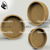 کاسه چوبی با دیواره بلند | طراحی سهبعدی خاص برای پذیرایی لوکس در منزل، کافه و رستوران