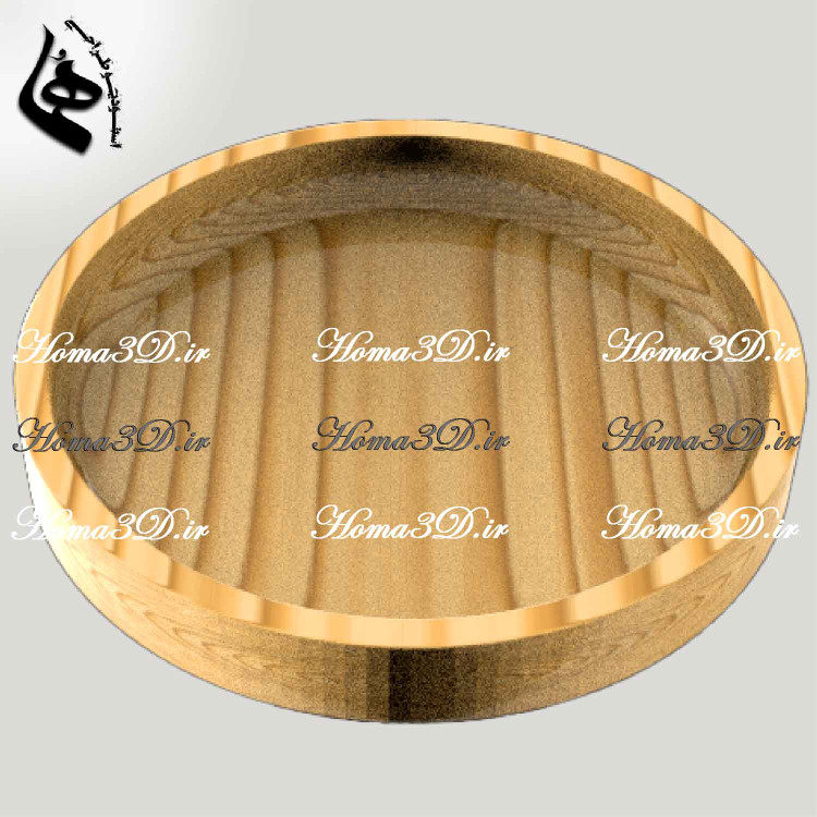 کاسه چوبی کلاسیک با دیواره کوتاه | طراحی سهبعدی تا تولید دقیق با CNC