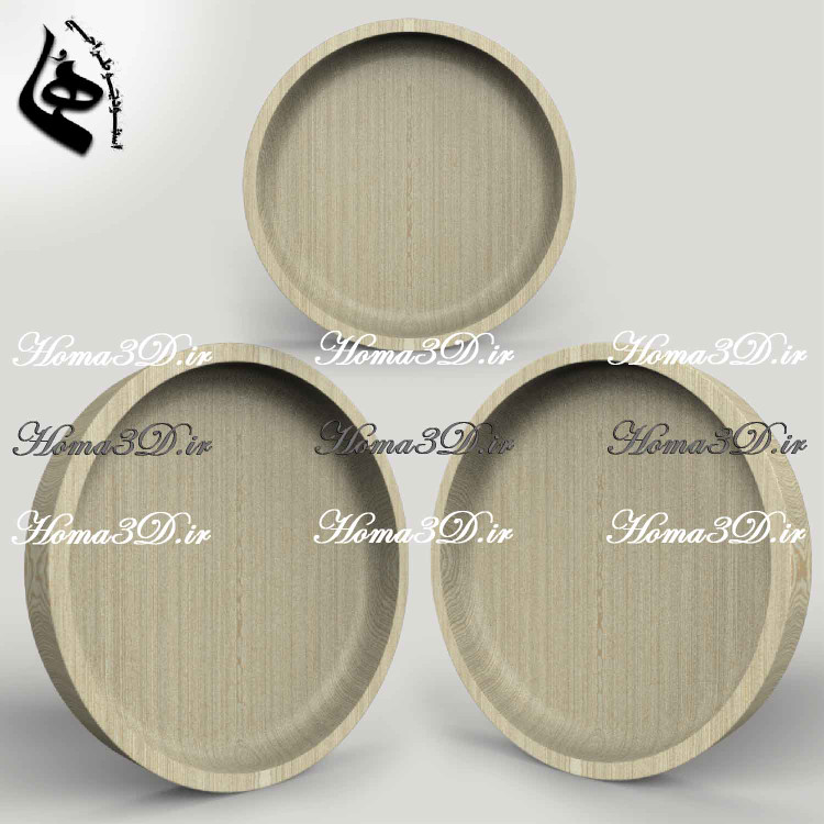 کاسه چوبی کلاسیک با دیواره کوتاه | طراحی سهبعدی تا تولید دقیق با CNC