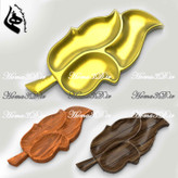 اردوخوری چوبی چندبخشی طرح برگ بزرگ | طراحی و تولید ویژه با CNC چوب