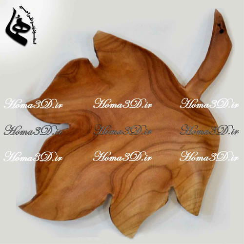 اردوخوری چوبی طرح برگ انگور | خرید فایل 3بعدی STL مخصوص تولید با CNC