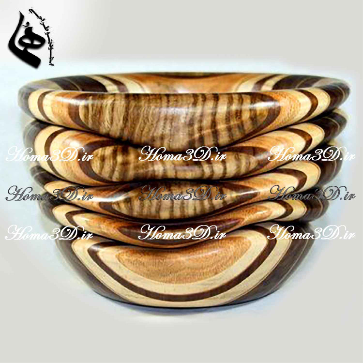 طراحی کاسه چوبی با فریم زیبا برای CNC | از ایده تا اجرا با فایل سهبعدی STL