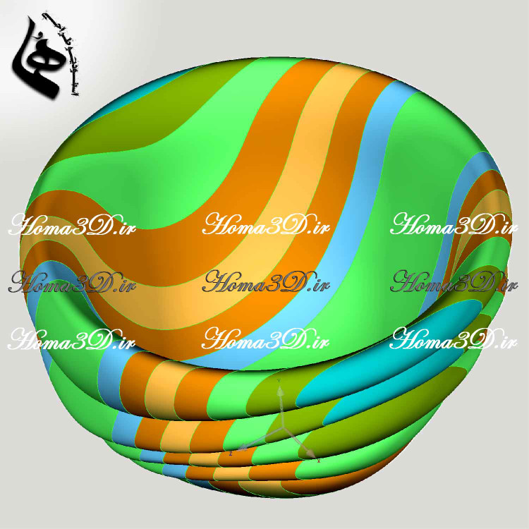 طراحی کاسه چوبی با فریم زیبا برای CNC | از ایده تا اجرا با فایل سهبعدی STL