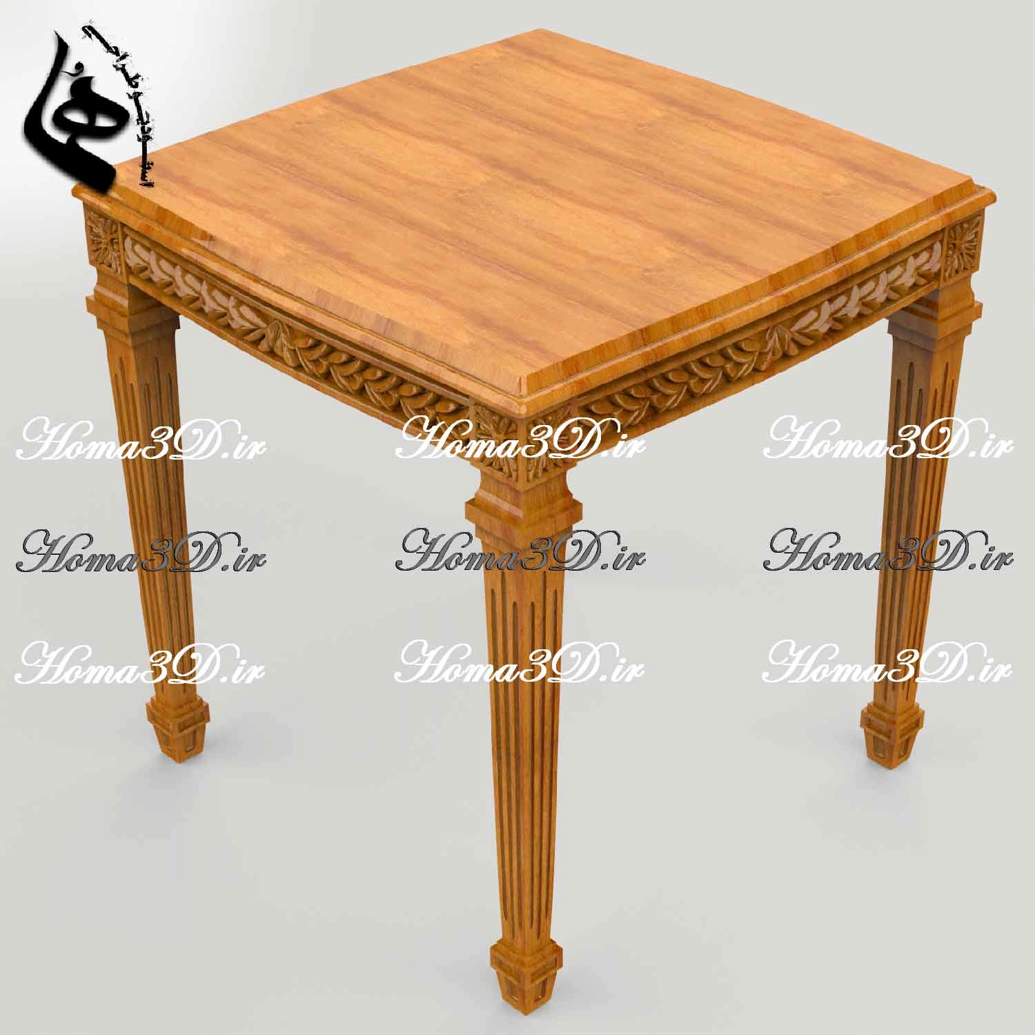 فایل سه‌بعدی میزعسلی مستطیلی منبت؛ طراحی مهندسی‌شده و قابل اجرا با CNC تخت و روتاری، مناسب نجاران حرفه‌ای. ساخت ایتالیا با فرمت STL و قالب برش.