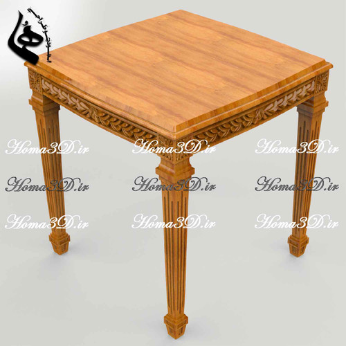 فایل سهبعدی میزعسلی مستطیلی منبت؛ طراحی مهندسیشده و قابل اجرا با CNC تخت و روتاری، مناسب نجاران حرفهای. ساخت ایتالیا با فرمت STL و قالب برش.