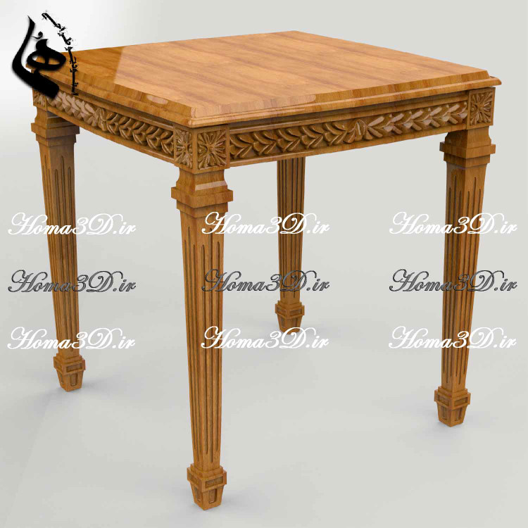 فایل سهبعدی میزعسلی مستطیلی منبت؛ طراحی مهندسیشده و قابل اجرا با CNC تخت و روتاری، مناسب نجاران حرفهای. ساخت ایتالیا با فرمت STL و قالب برش.