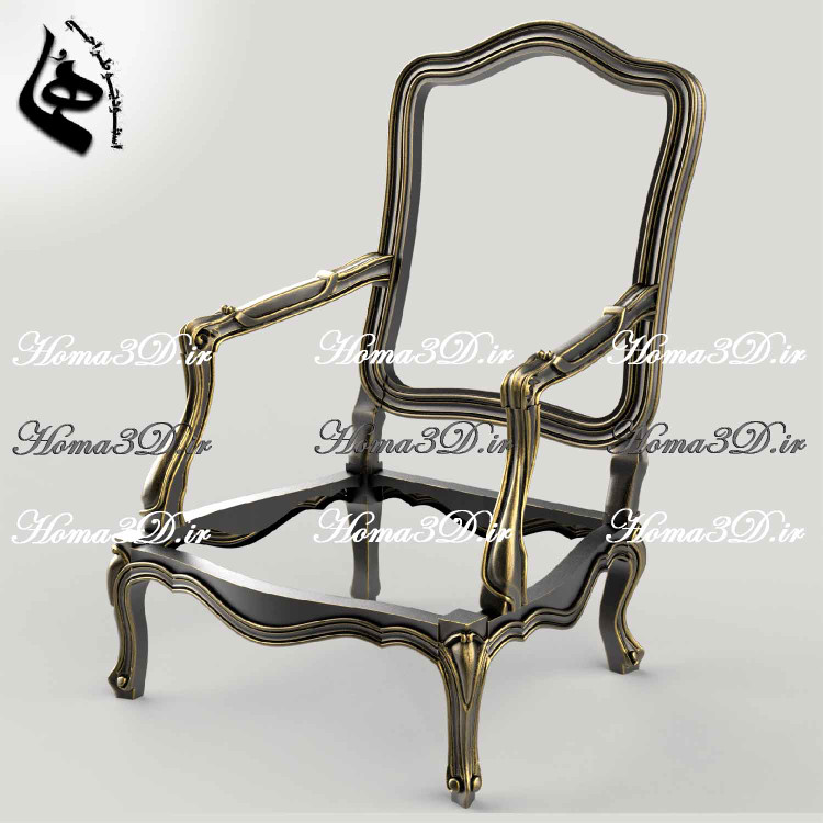 مبل ابزاری فرانسوی بدون منبت با طراحی ۳بعدی قابل اجرا روی CNC، شامل فایلهای STL، قالب برش DXF, EPS و پارتکدینگ، برند هما، محصول فرانسه.