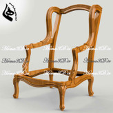 مبل کوئین فرانسوی ابزاری بدون منبت، طراحی ۳بعدی دقیق با خروجی STL، قالب برش DXF و EPS، مناسب اجرا با CNC، محصول برند هما، ساخت فرانسه.